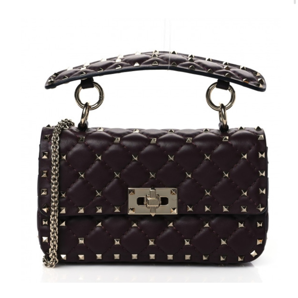 Valentino Rockstud top handle/cross body b…